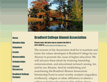 Tablet Screenshot of bradfordalumni.org